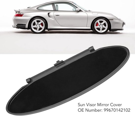 2 Stuks Zonneklep Spiegel Cover, 99670142102 ABS Zonneklep Make-up Spiegel Cover Vervanging Voor Boxster Cayman 986 987 — afbeelding 5