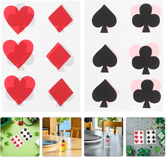 48 Stuks Delige Vegas Poker Stickers Zelfklevende Casinothema Labels voor Waterflessen Laptops Feestdecoratie Feestelijke Tumbler Stickers voor Mannen Vrouwen — afbeelding 5