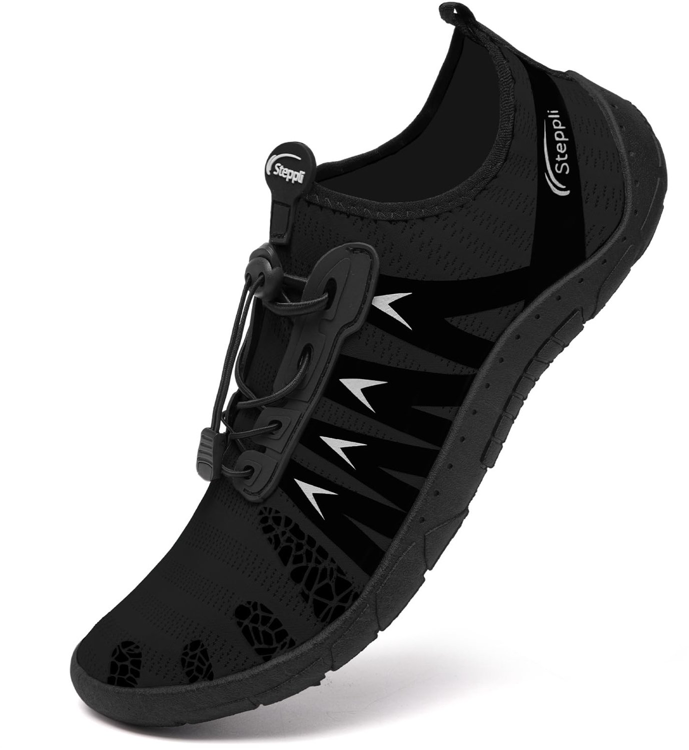 Steppli Waterschoenen Strand Zwemmen Zee Aqua Blootvoets Schoenen voor Mannen Vrouwen, Zwart, 45 EU - ShopVlot