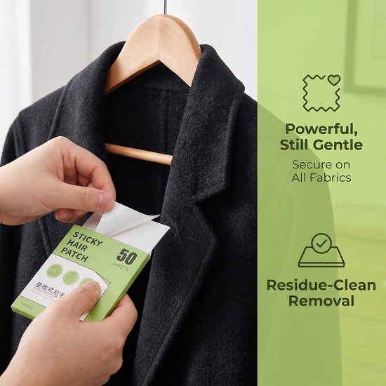 300 Stuks Lint Remover Sheets Draagbare Zelfklevende Plakpads voor Huisdierhaar Pluis Geschikt voor Kleding Meubels Bedden Boeken met Per Boek Handzaam voor Reizen Dagelijks — afbeelding 2