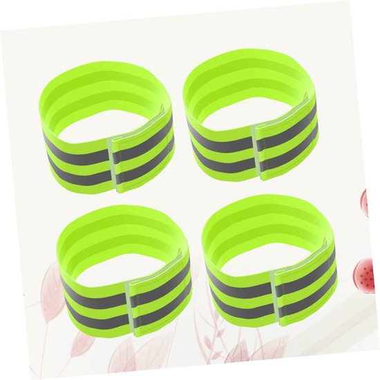 12 Stuks Reflecterende Beenbanden Reflecterende Armband Reflecterend Loopwerk Loopband Lichtgevende Reflecterende Enkelband Veiligheid Hardlooppolsbandje Reflectorbanden — afbeelding 3