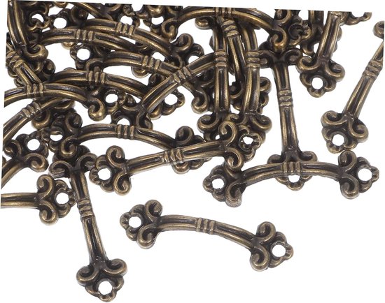 48 Stuks Delige Vintage Metalen Ladeknoppen Retro Mini Handgrepen voor Sieradendoos Compacte Kastknoppen van Legering met Eenvoudige Montage Klassieke Uitstraling — afbeelding 4