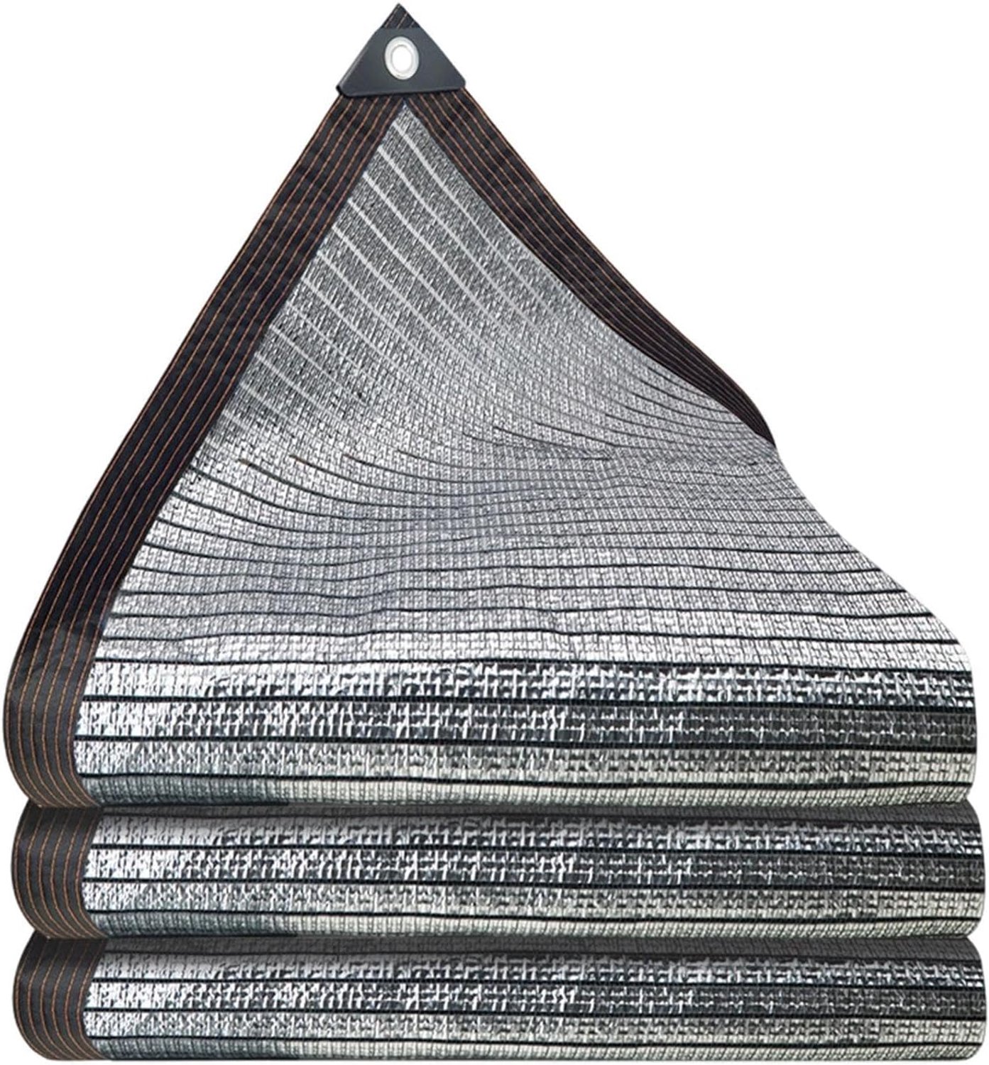 Tuin Aluminiumfolie Reflecterend Zilver UV-Bescherming met Zeilringen