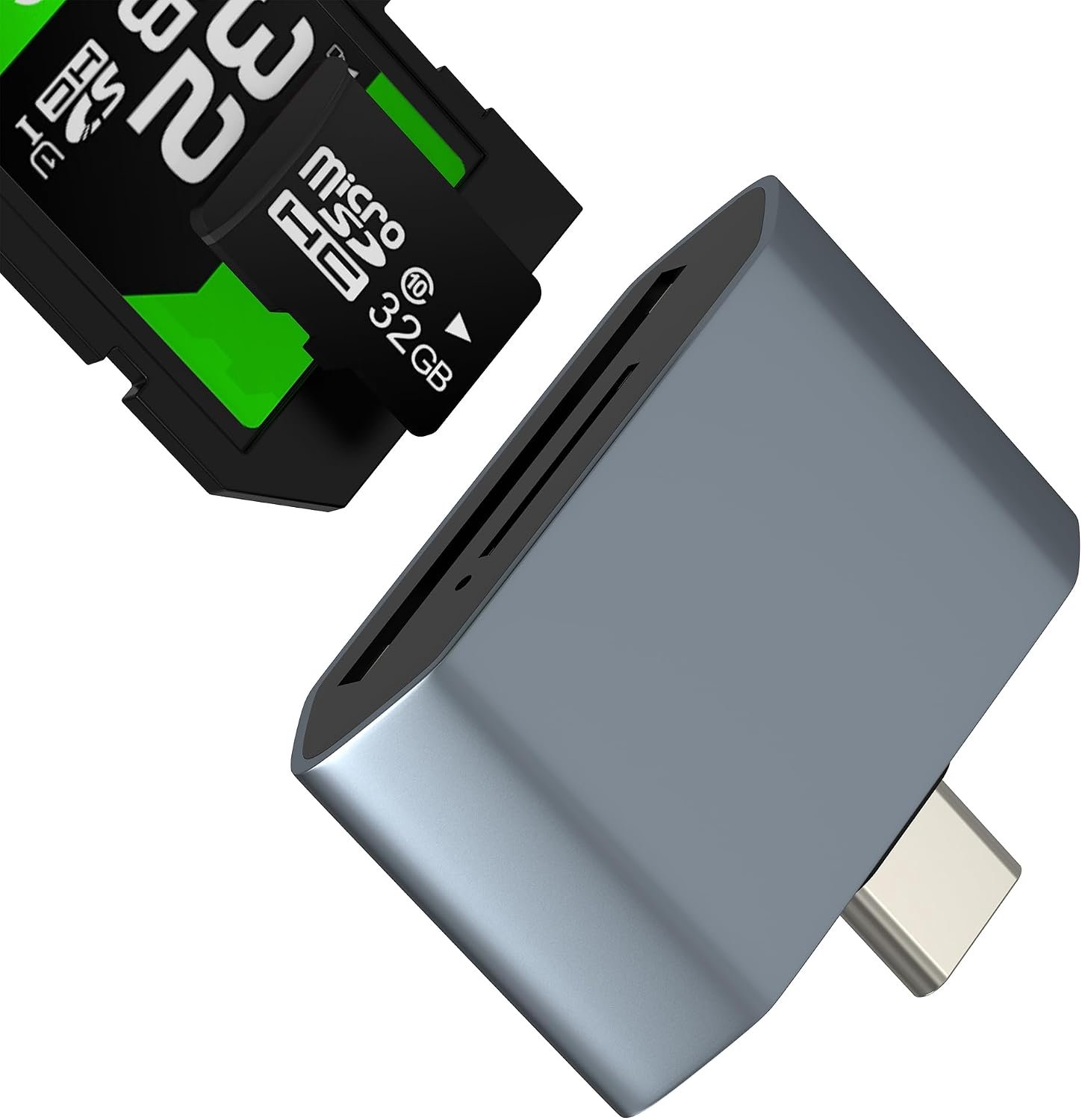 Micro SD naar USB C adapter SD-kaartlezer voor iPhone 17 16 15 Pro MAX voor Apple compatibel met Samsung voor iPad geheugen digitale camera TF-kabel fotooverdracht MacBook Tablet Thunderbolt Memory