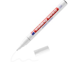edding 8055 outdoor marker wit - 1-2mm ronde punt - 1 stuk - weerbestendig en voor bijna alle oppervlakken buiten