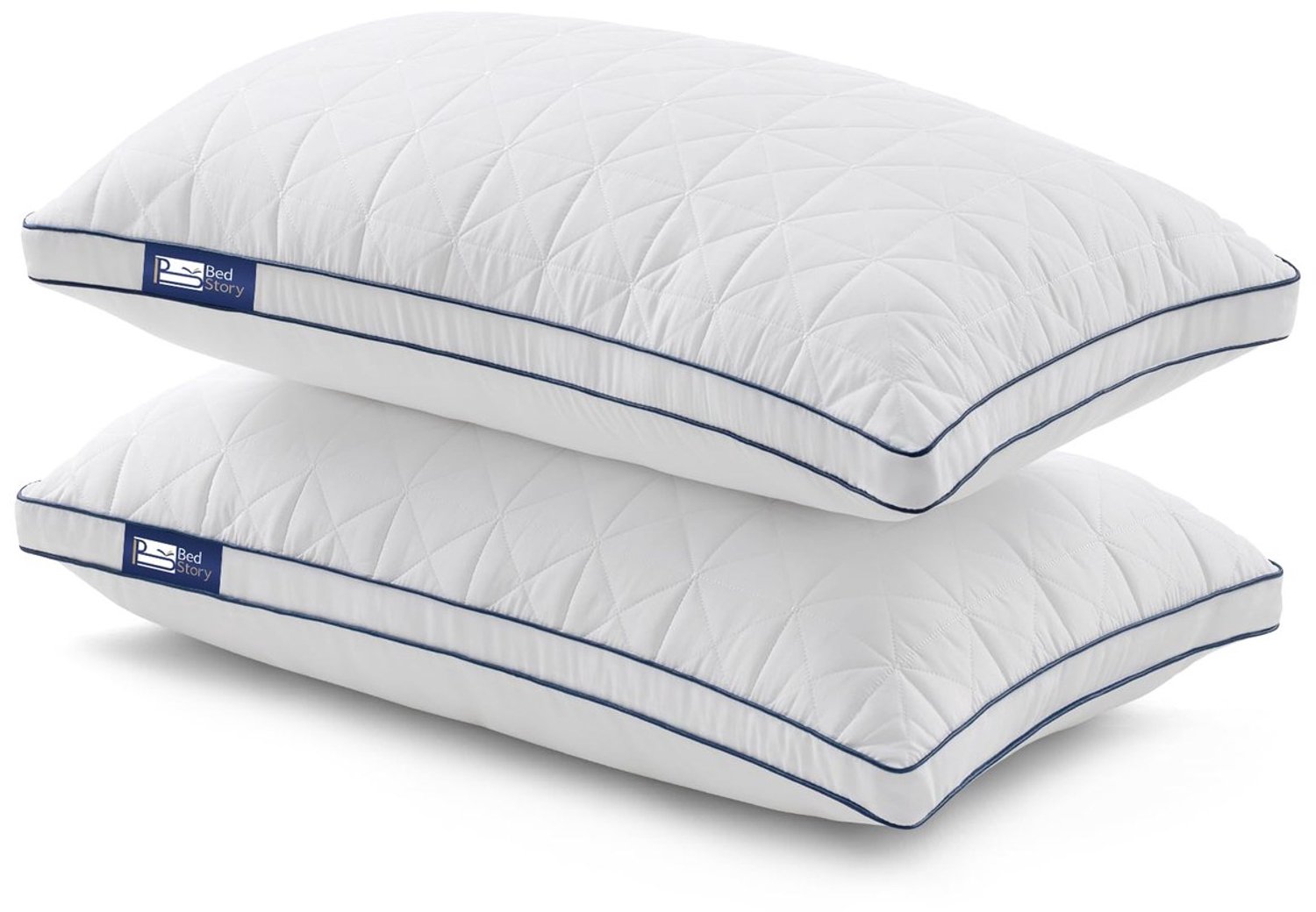 Duraxl Bedkussen - Microvezel - 42 x 70 cm - Set van 2 Wit