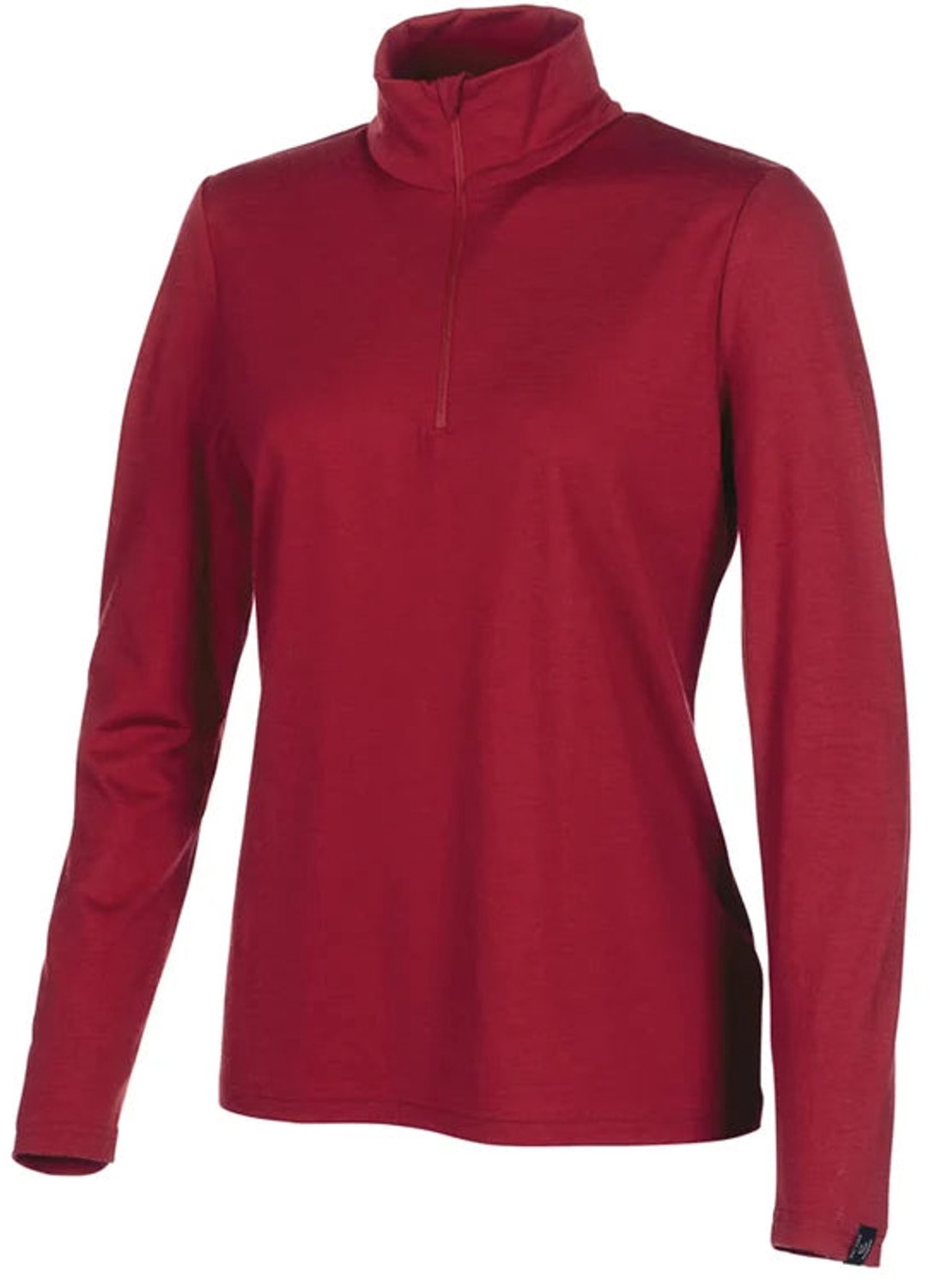 Ivanhoe UW Stella merino halfzip dames Rood