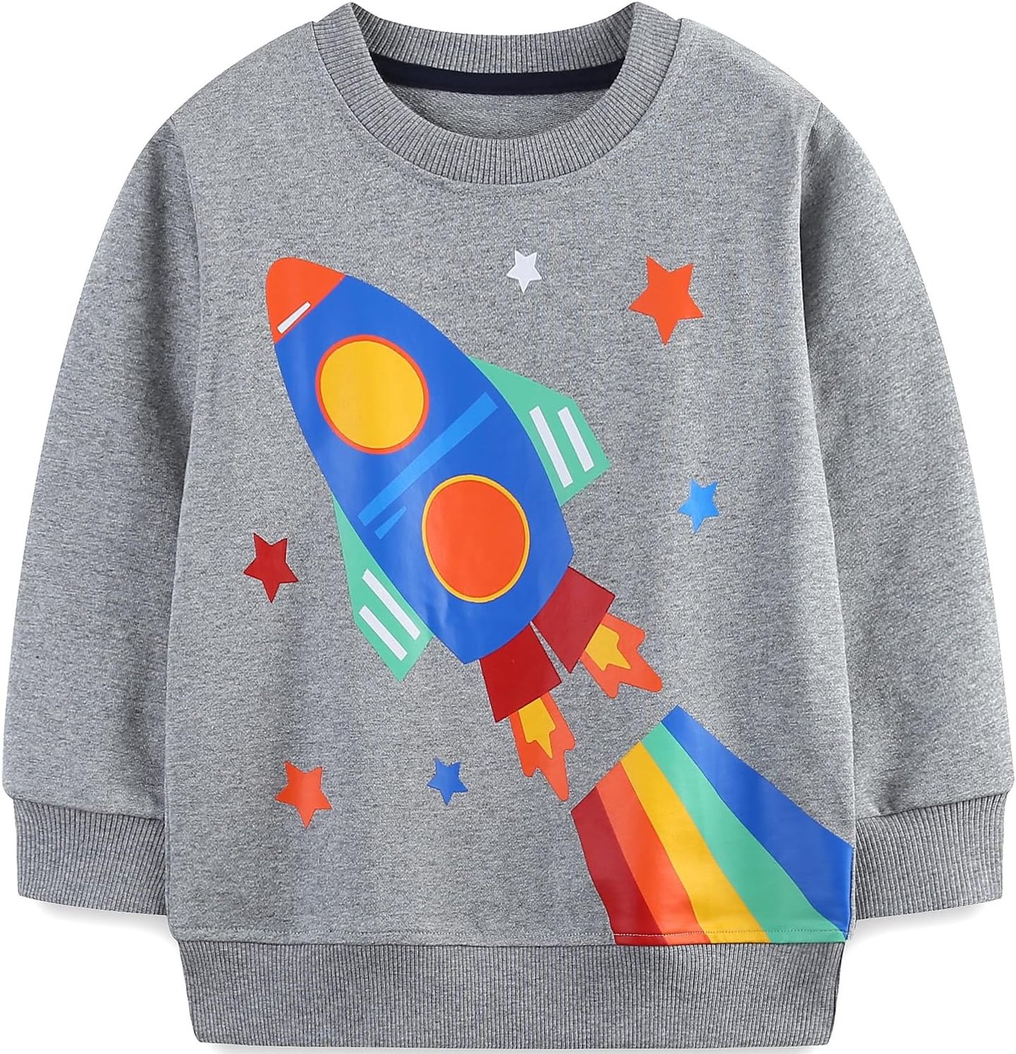 Sweatshirt voor jongens van katoen, warm, lange mouwen