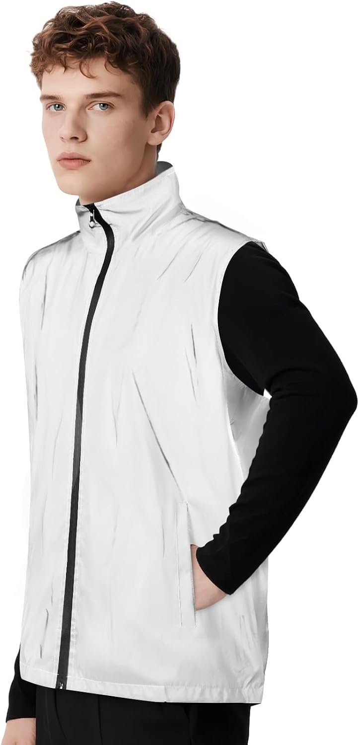 Veiligheidsvest voor fietsers, grijs, L~2XL