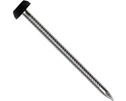 PARCO RVS Spijkers 2,1 x 40 mm – Diepzwart – Polytop Nagels met Nylon Kop – RVS A4 – 250 Stuks