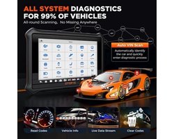 OBD2 Diagnosetool – Auto Scanner – Foutcode Uitlezer – Diagnosescanner – Autodiagnose Apparaat – Bidirectionele Controle – 38+ Resetfuncties