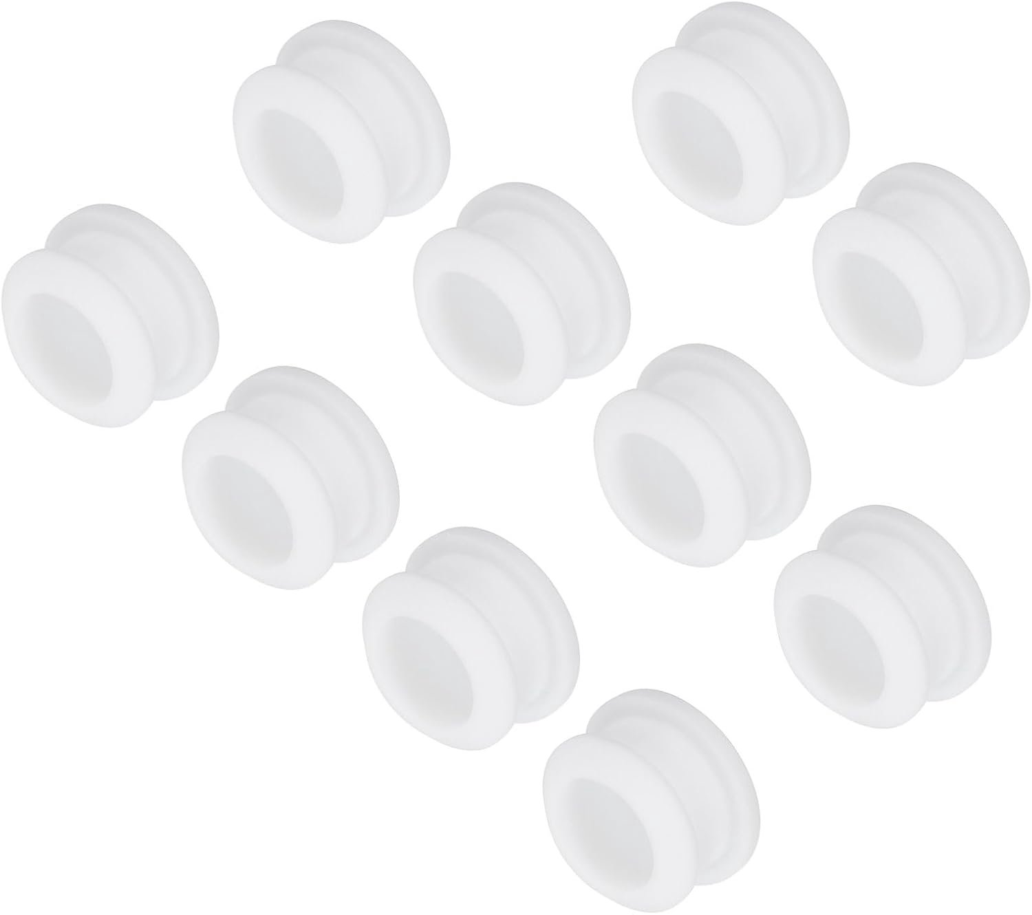 Gatstop 16 mm - rubber afdichting - ronde plaat voor spoelbak - 10 stuks m-winkel - m-winkel
