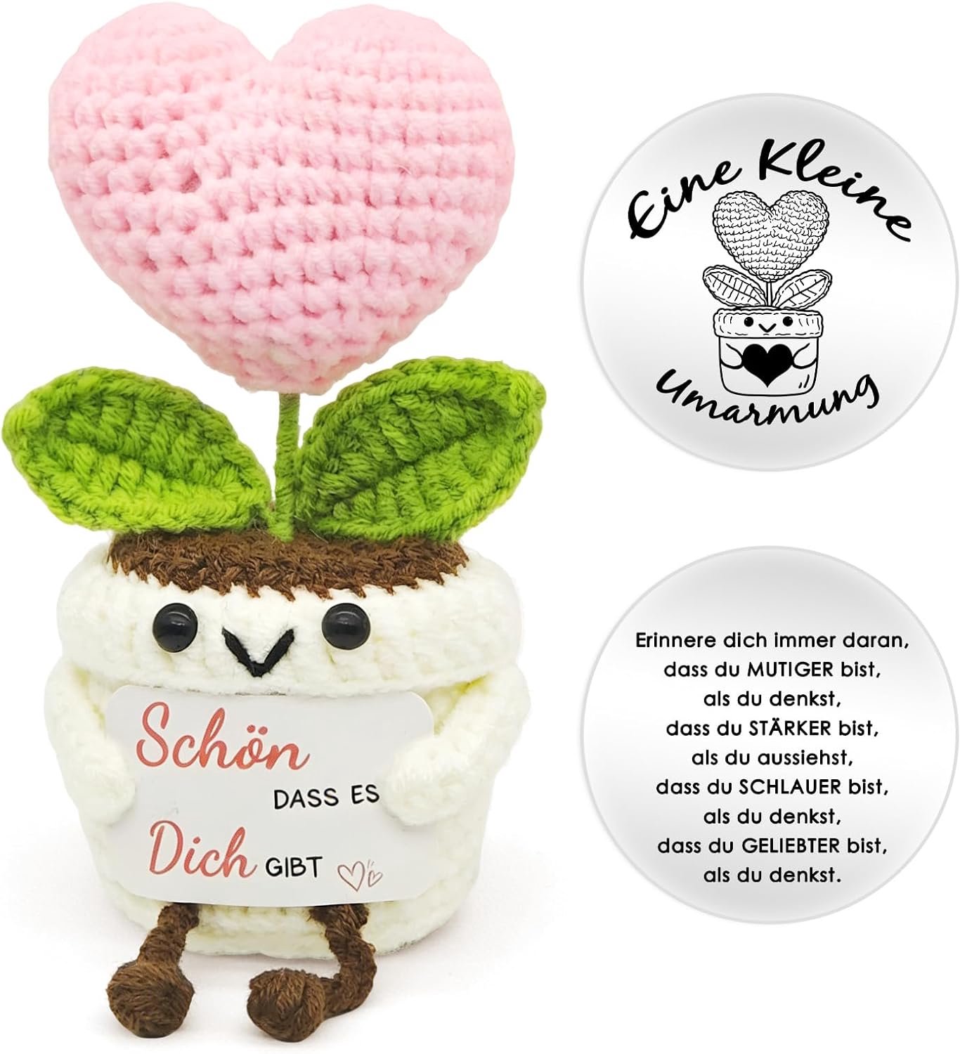 Bloemen, gelukbrengers, kleine knuffel