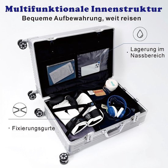 Koffer L (69 cm) - Robuste trolley, 60 liter, voor inchecken — afbeelding 3