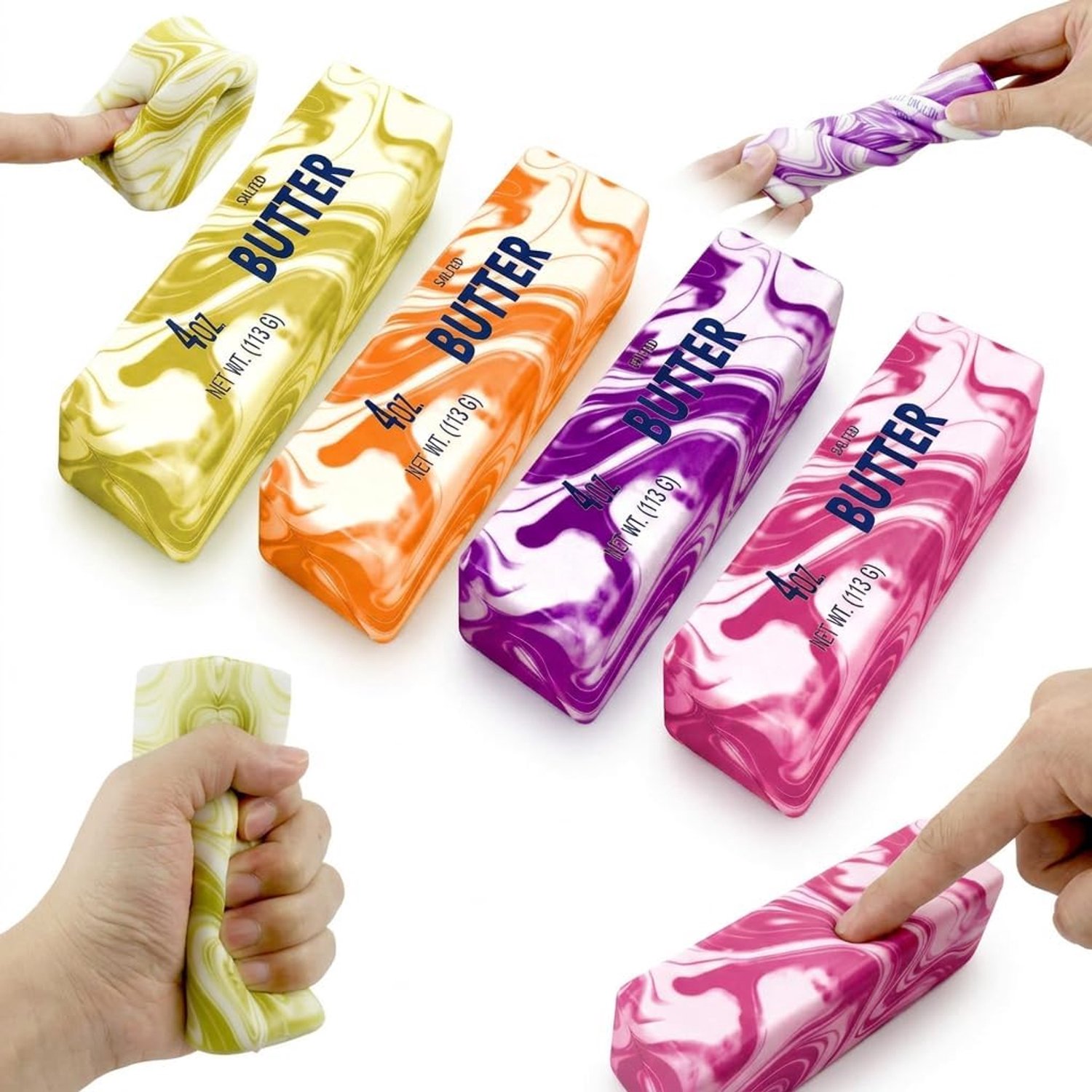 4 Stuks zachte boterstrips voor ontspanning