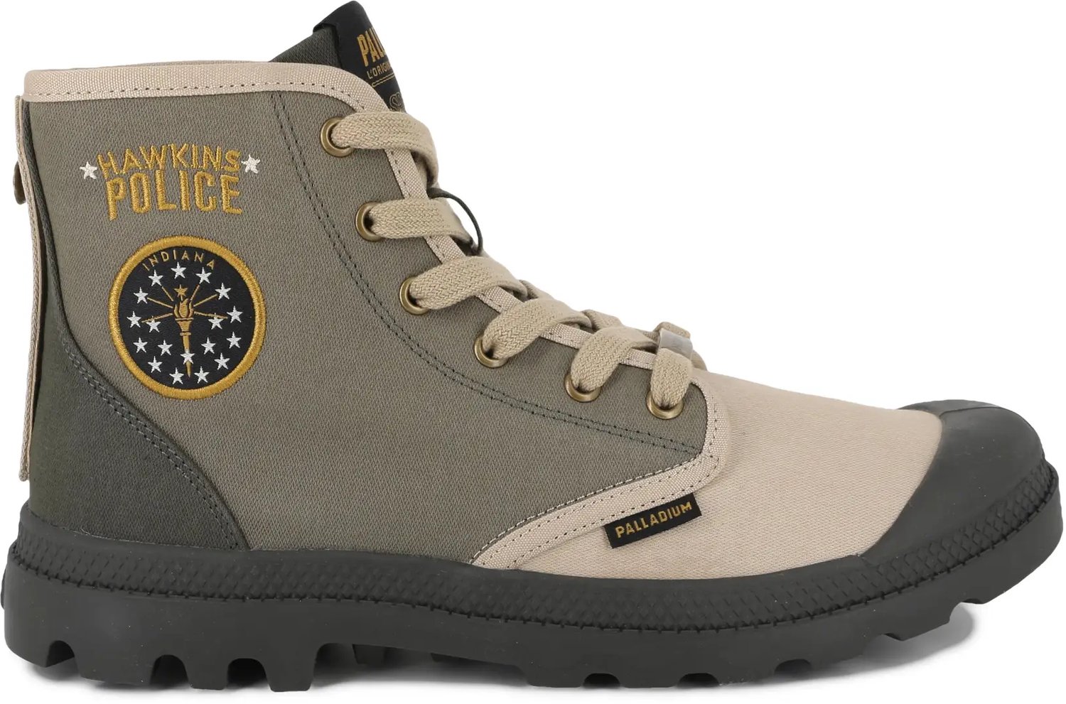 Laarzen Palladium Pampa Hawkins Police Groen