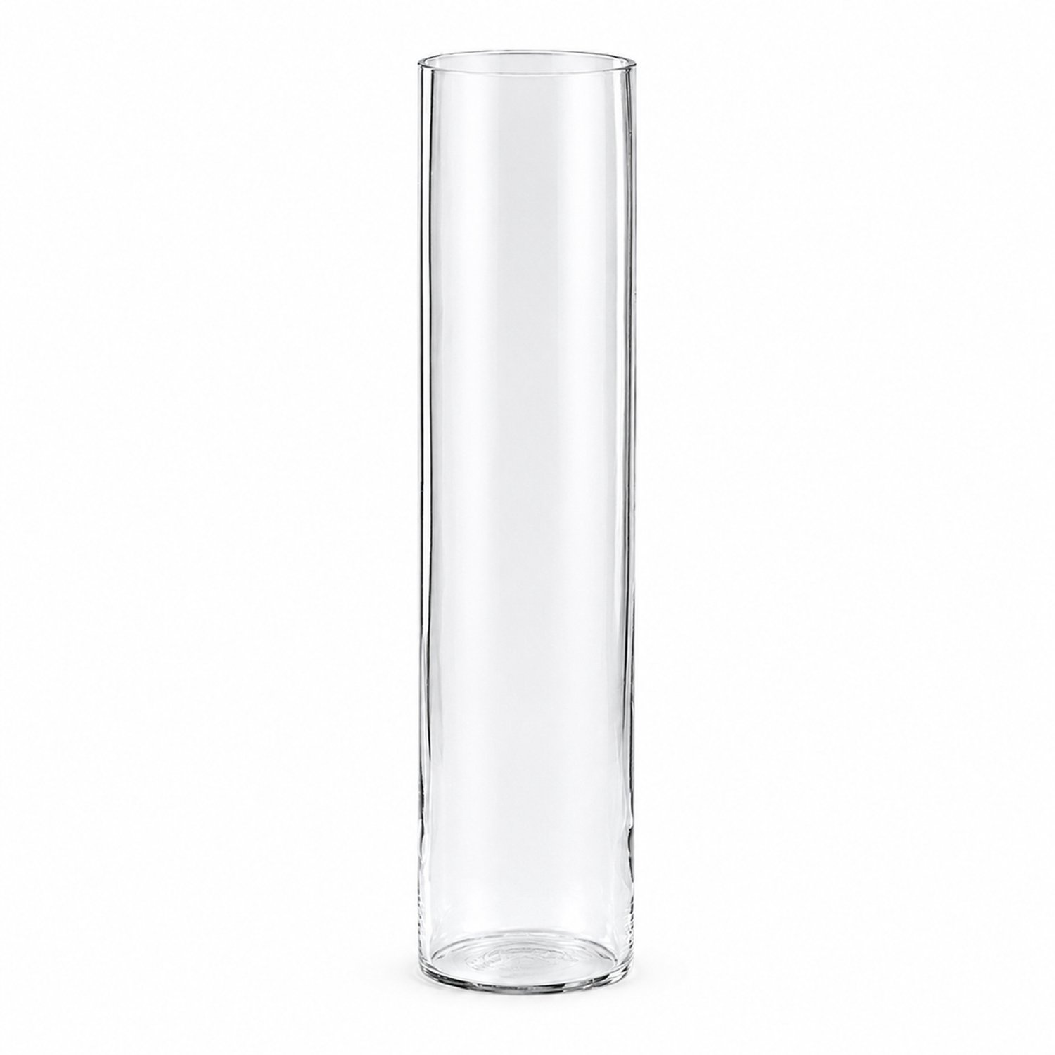 SWGOTA Transparante glazen cilindervaas, verdikte uitvoering, 40 cm hoog, opening 10 cm, voor bloemen en geluksbamboe, in kartonnen doos