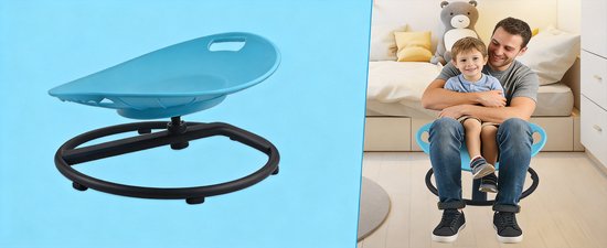 Draai Stoel - Kinder Sensorische Draaistoel - 360° Draaiende Stoel - TOT 100kg - Antislip - Veilig - Balans Speelgoed - Educatief Speelgoed - Voor ADHD & Autisme - Thuis & School - Voor Coördinatie & Evenwicht — afbeelding 4