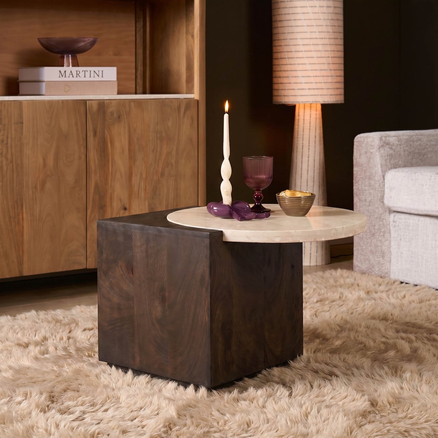 Starfurn Salontafel Numa - Bruin - 48x60x40 cm