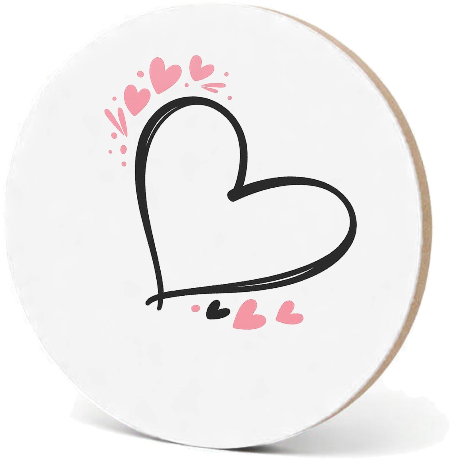 Mr Cadeautjes MDF fotolijst - design Een liefdevolle handlettering met kleine sterren en zachte s | cadeau Wit