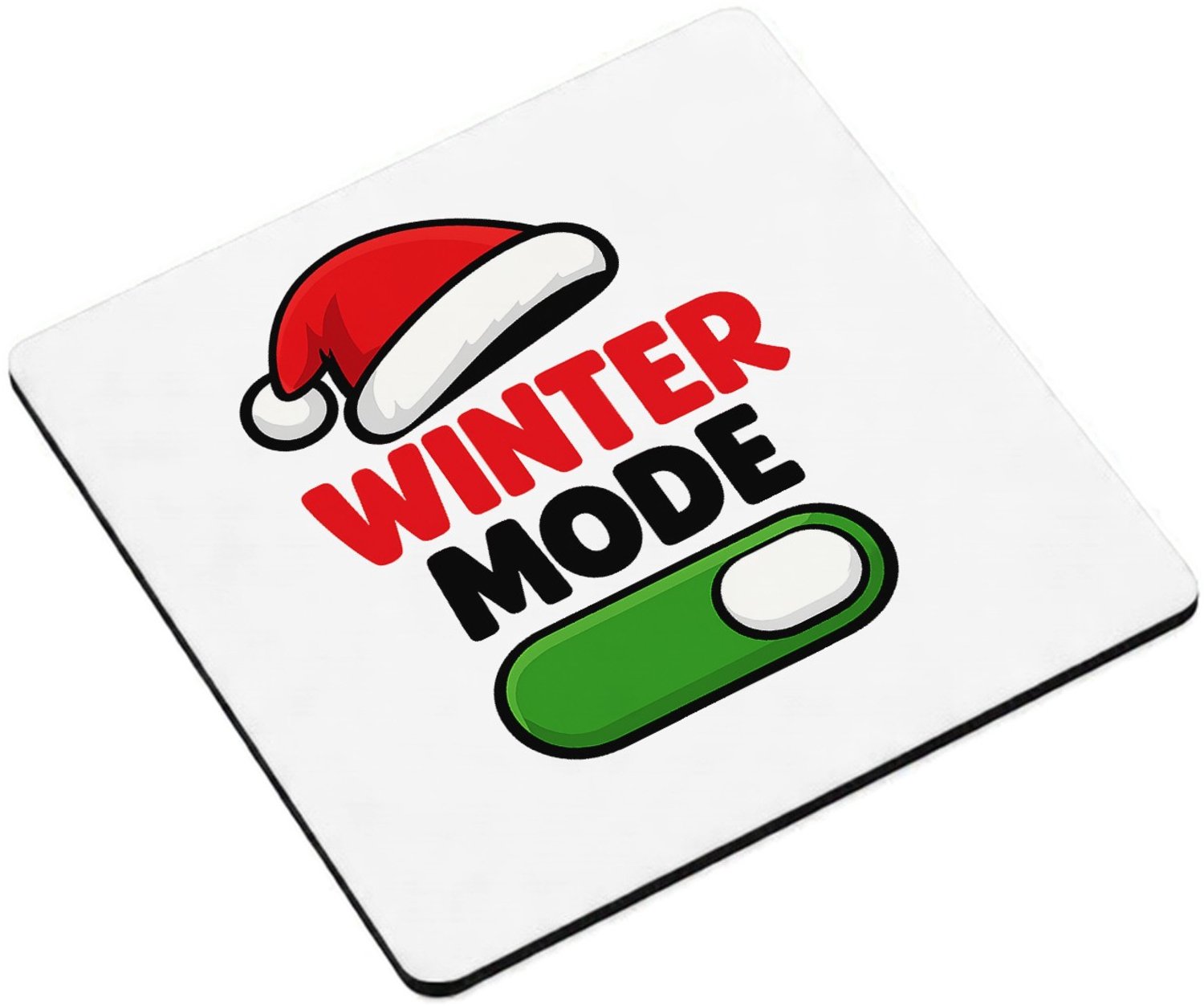 Mr Cadeautjes MDF magnetische fotolijst vierkant 9,5 - design Feestmodus voor een andere tijd van het jaar met hetzelfde a | cadeau Wit