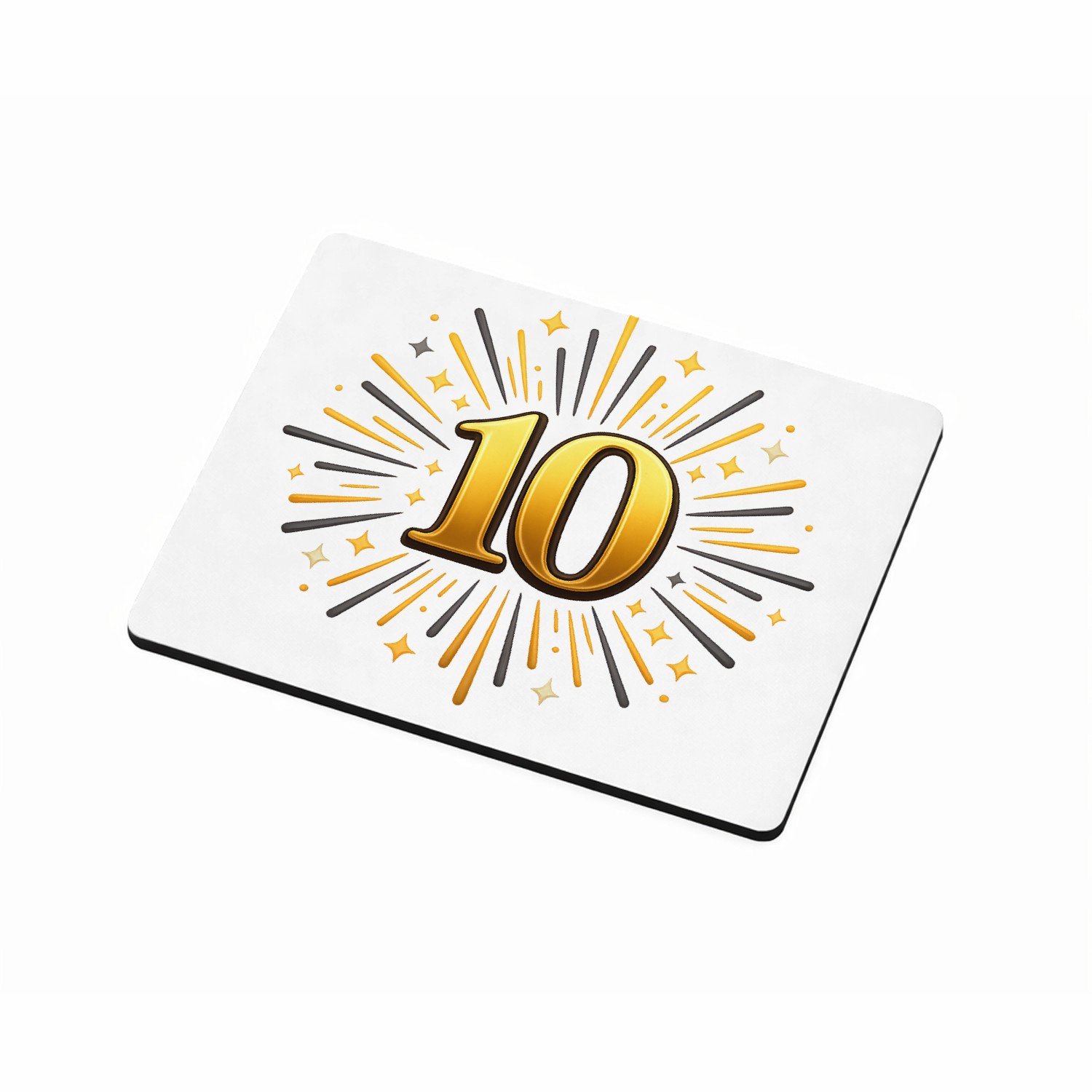 Mr Cadeautjes MDF magnetische fotolijst 9 x 7 - design Luxe jubileum met een ander centraal symbool en een stralend | cadeau Wit
