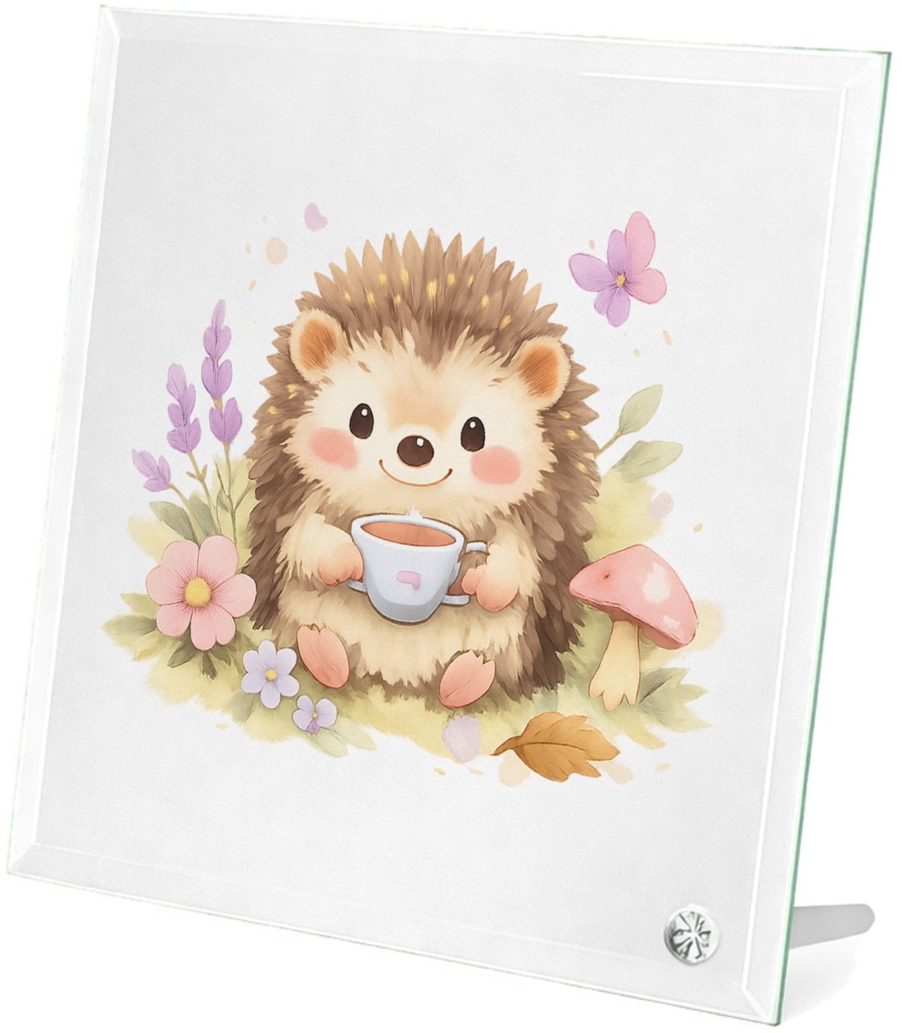 Mr Cadeautjes Glasframe 20 x 20 - design Landelijke grap met een vrolijk dier en een korte, plagerige | cadeau Wit