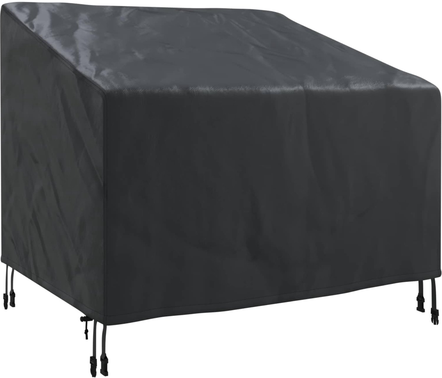 Famanu Tuinstoelhoes 96 x 79 x 74 cm van 210D Oxford-stof, weerbestendig en UV-bestendig, voor buitenmeubelen, ideaal voor bescherming tegen slecht weer wit