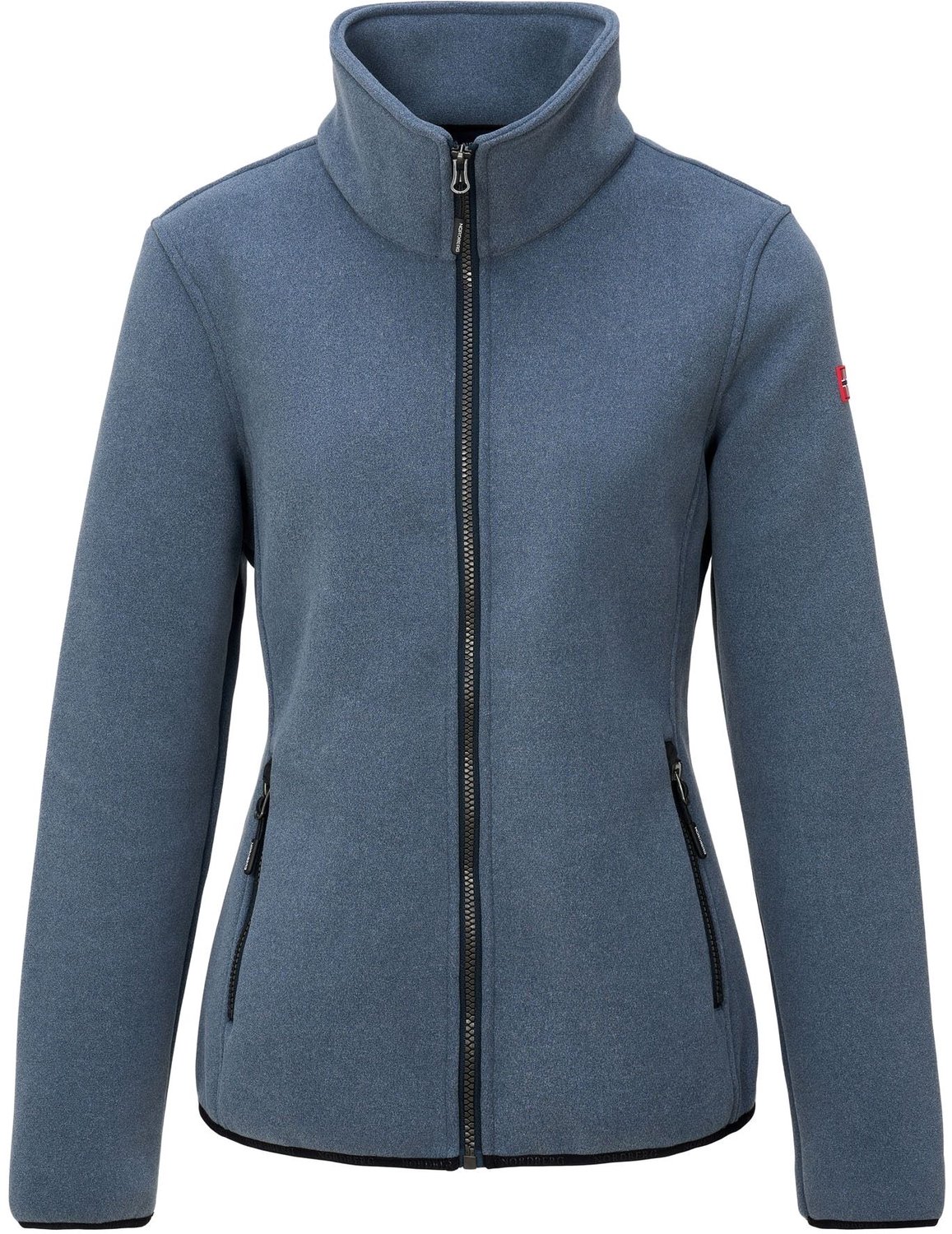 NORDBERG agnes fleece jack Fleece sweater met rits dames Donkerblauw