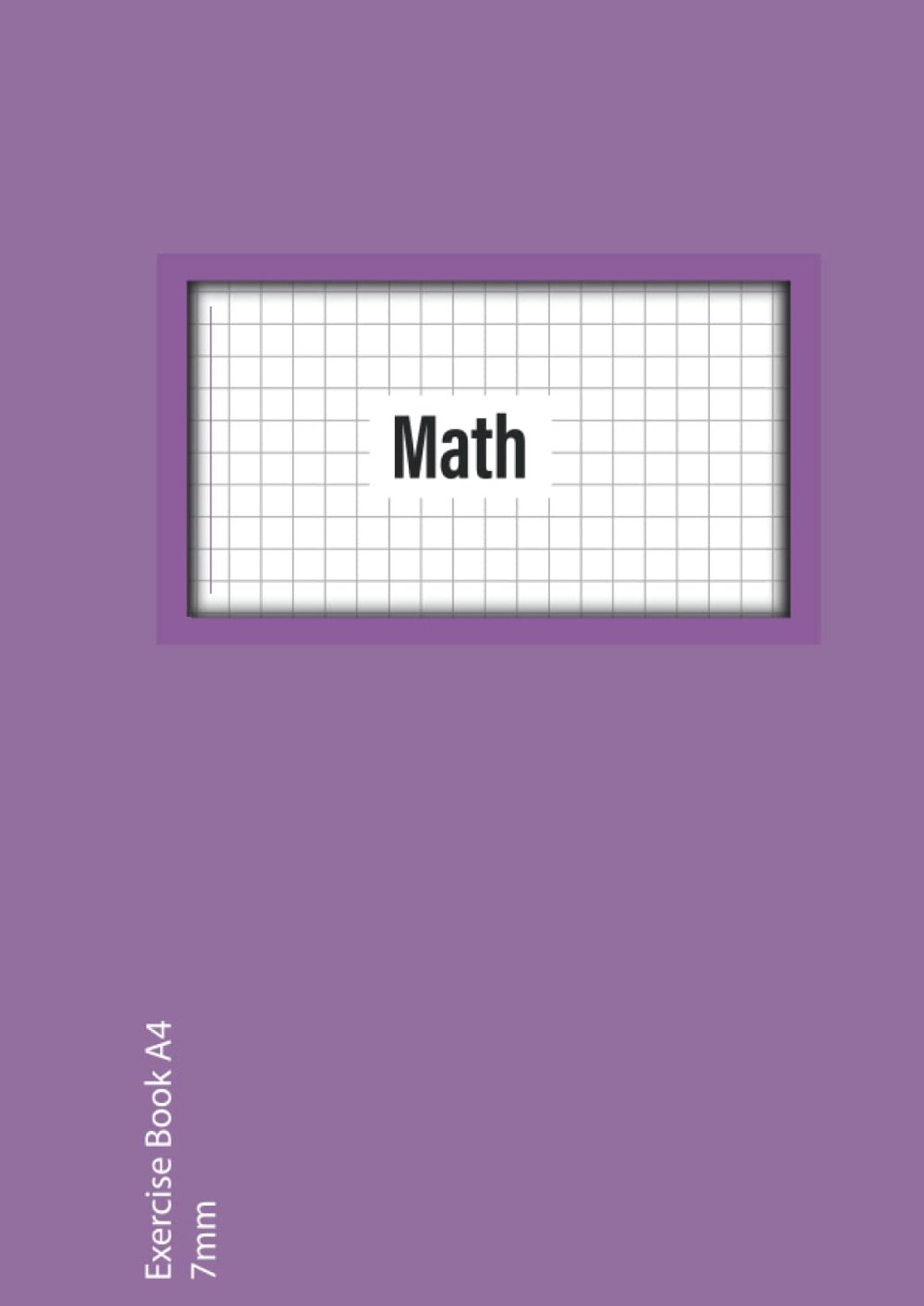 Maths Exercise Book A4 7mm: 7 mm (0.7 cm) Squared Quad Ruled Grid Paper Notebook for Math , Science, Graph, Writing - ShopVlot