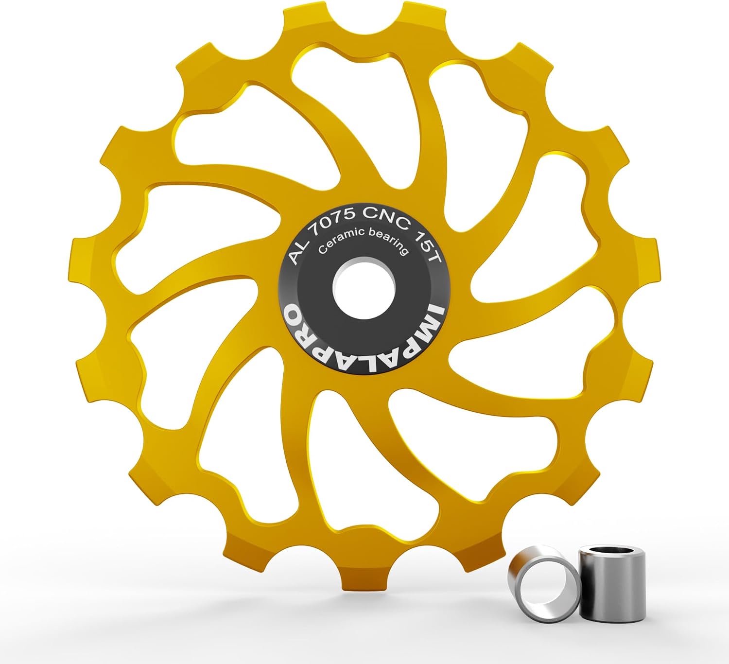 IMPALAPRO Ceramic bicycle 15T AL7075 - Derailleur pulley - Jockey wheel Shimano - Jockey wheels 11 speed - ShopVlot