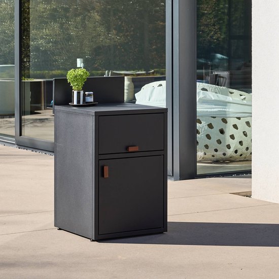 sweeek - Buitenkeukenmodule met deur en klep van staal l60cm - thira van Sweeek — afbeelding 2