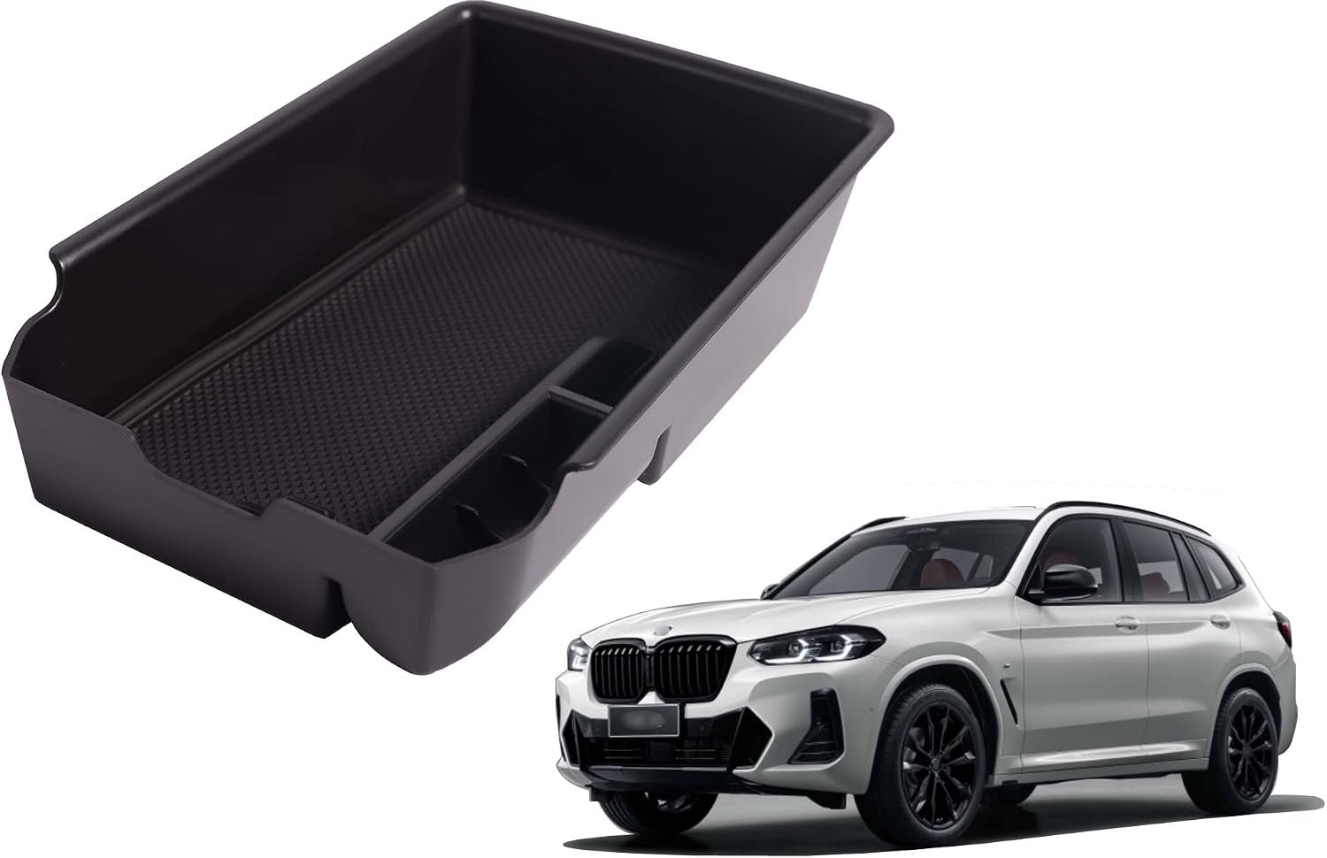 Console-opbergbox voor BMW X3 G01 X4 G02 2018-2024 - ABS materiaal - Perfecte pasvorm - Optimaliseer uw interieur - ShopVlot
