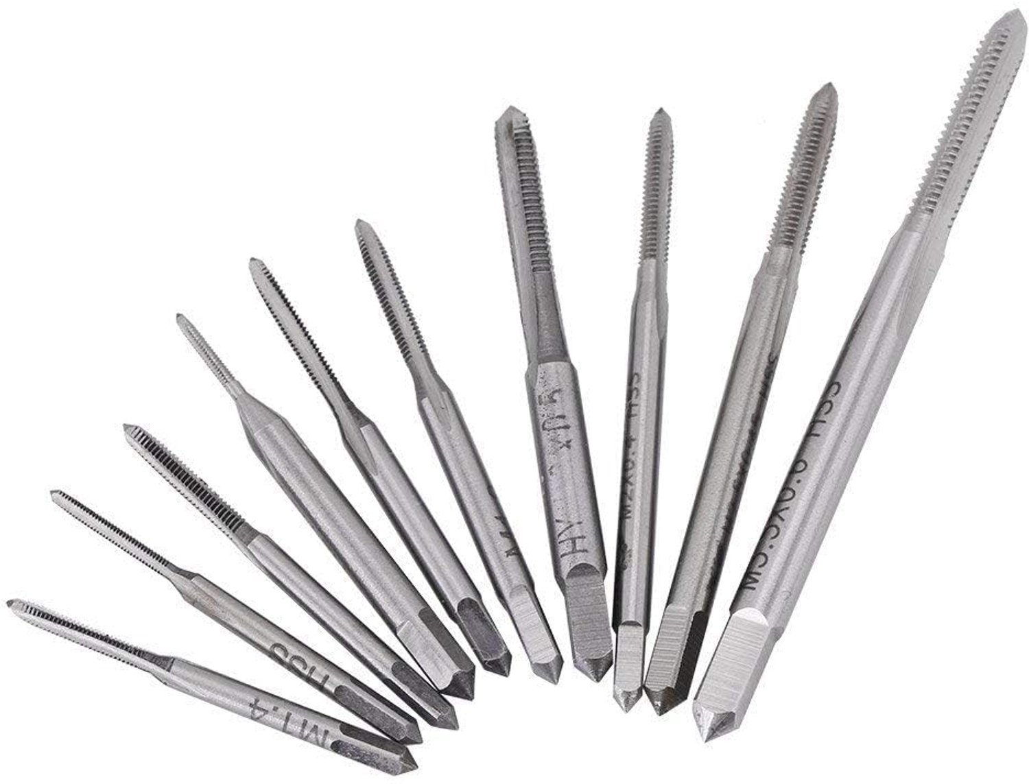 Metrische tapping set 10 stks - draadkranen M1 tot M3.5 - mini machine hand tap - ideaal voor precisiewerk - ShopVlot