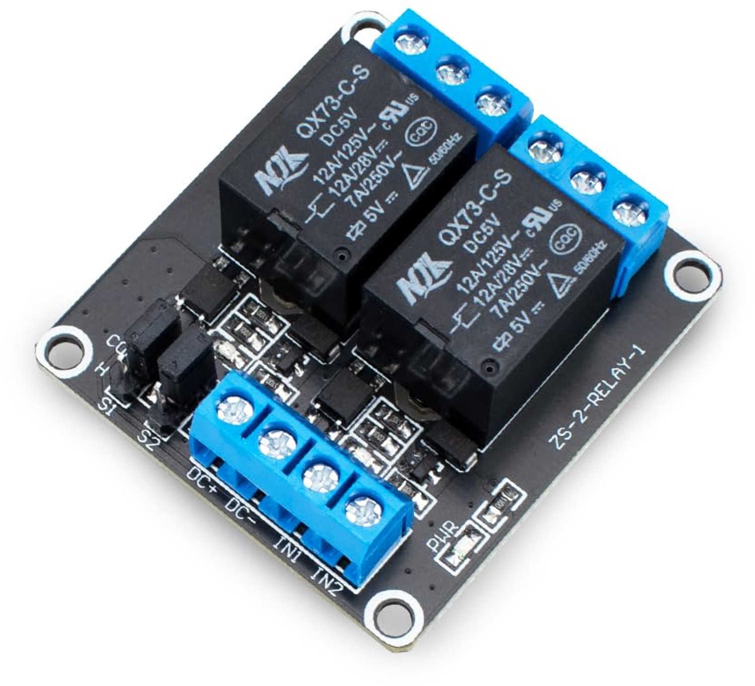 Innfeeltech 1pcs DC 5V Relaismodule 2-kanaals Relais met Optocoupler High of Low Level Trigger Expansion Board - ShopVlot