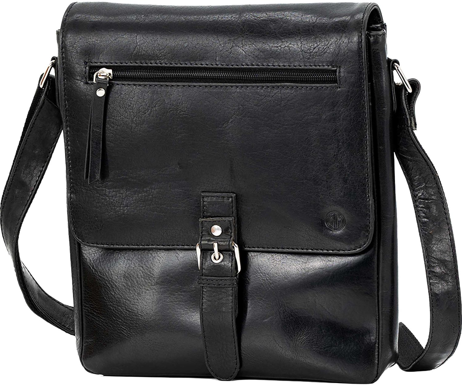 LINDENMANN heren leren tas - zwart