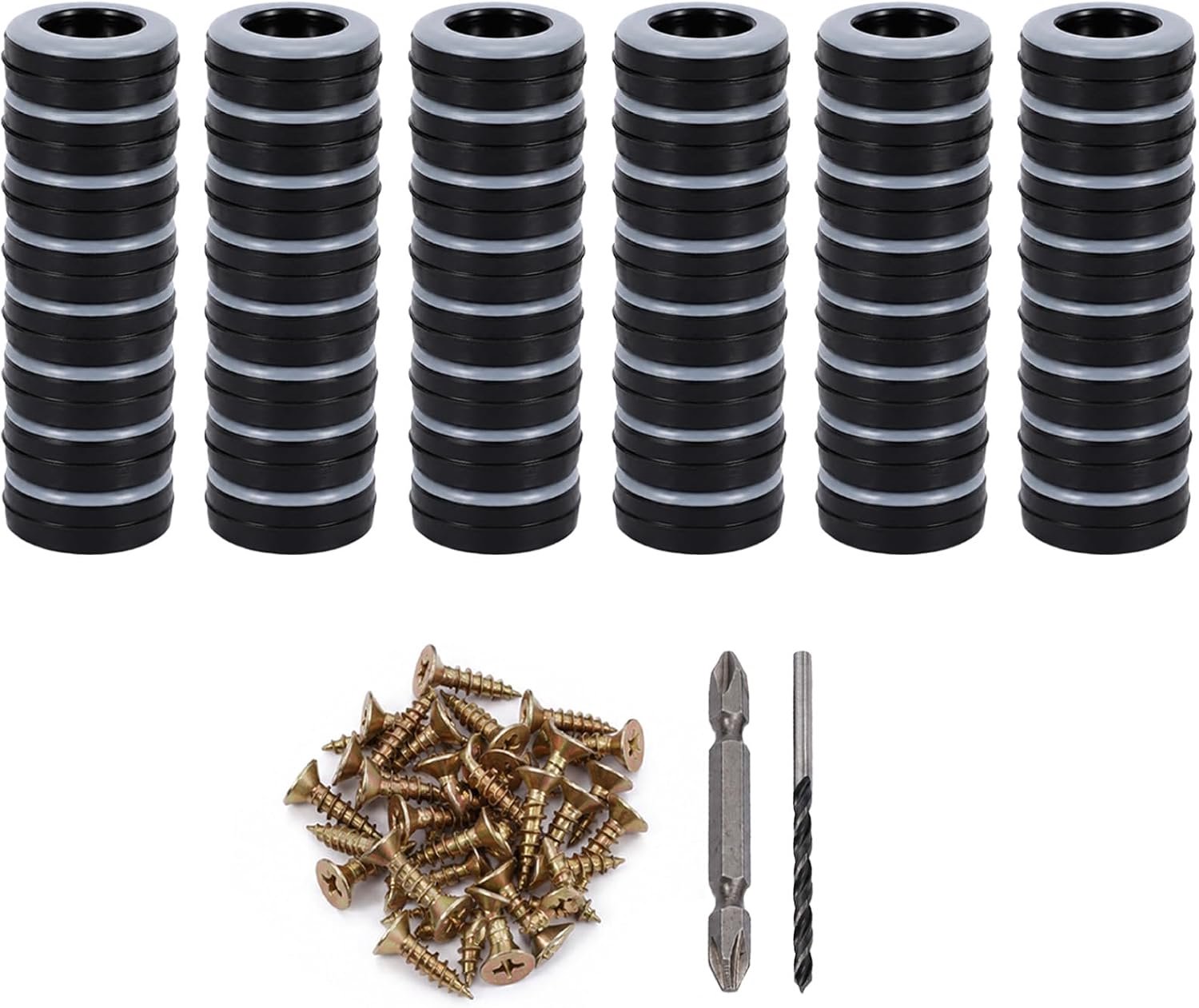 Meubelglijders 25 mm - PTFE rond - 48 stuks met schroeven - ideaal voor zachte verplaatsing - ShopVlot
