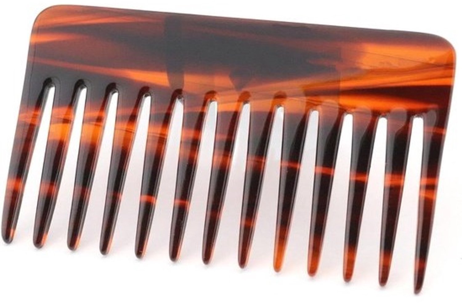 Kam voor Haar - Stylingkam Ontklitter - Haar Stylen - Brede Tanden - 10 cm Lengte - Bruin