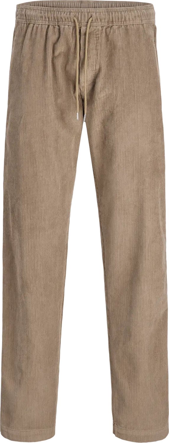 JACK & JONES Kane Heath Corduroy Jogger relaxed fit - heren 5-pocket broek - grijsbeige (brindle)