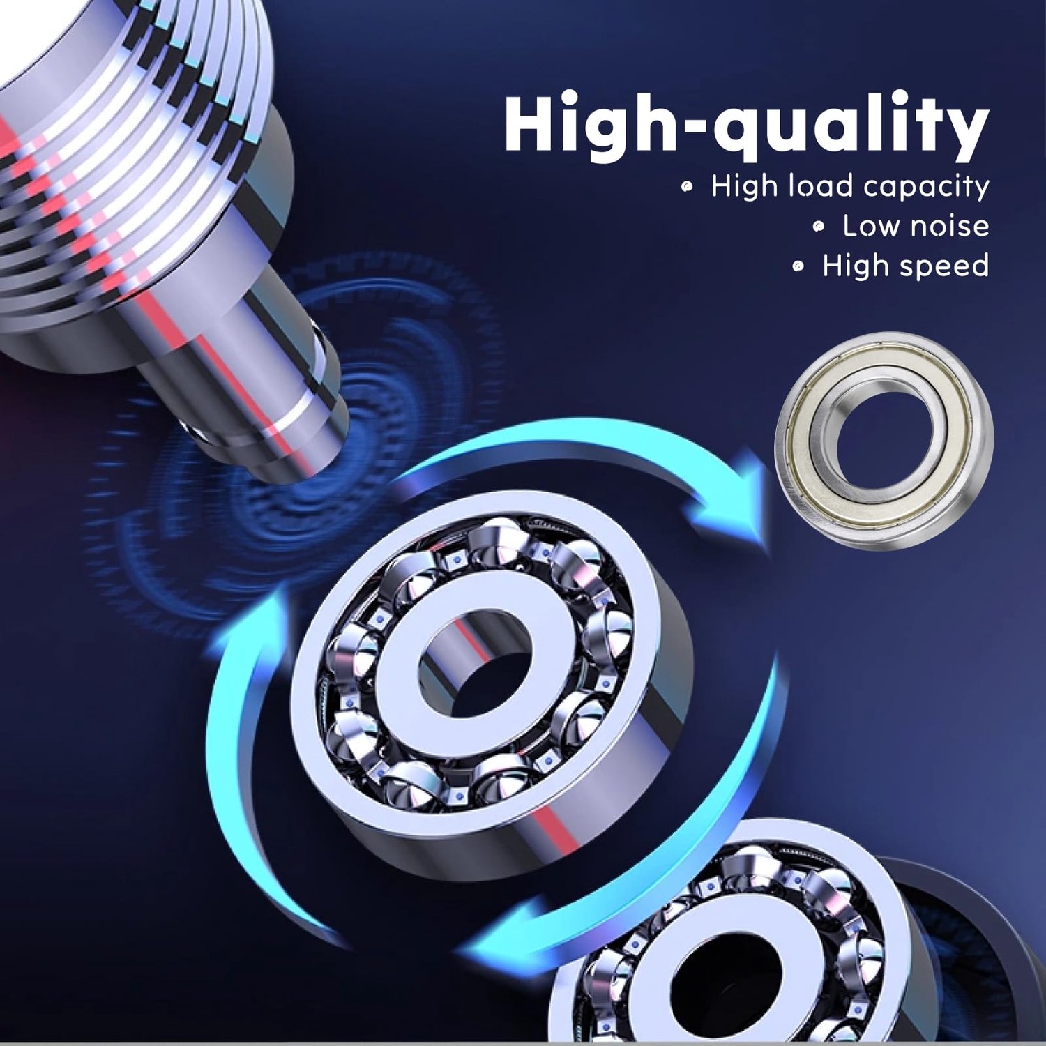 Kogellager 8x12x3,5mm - kunststof afdichting - 20 stuks - ideaal voor 3D-printers en motoren - Homevero