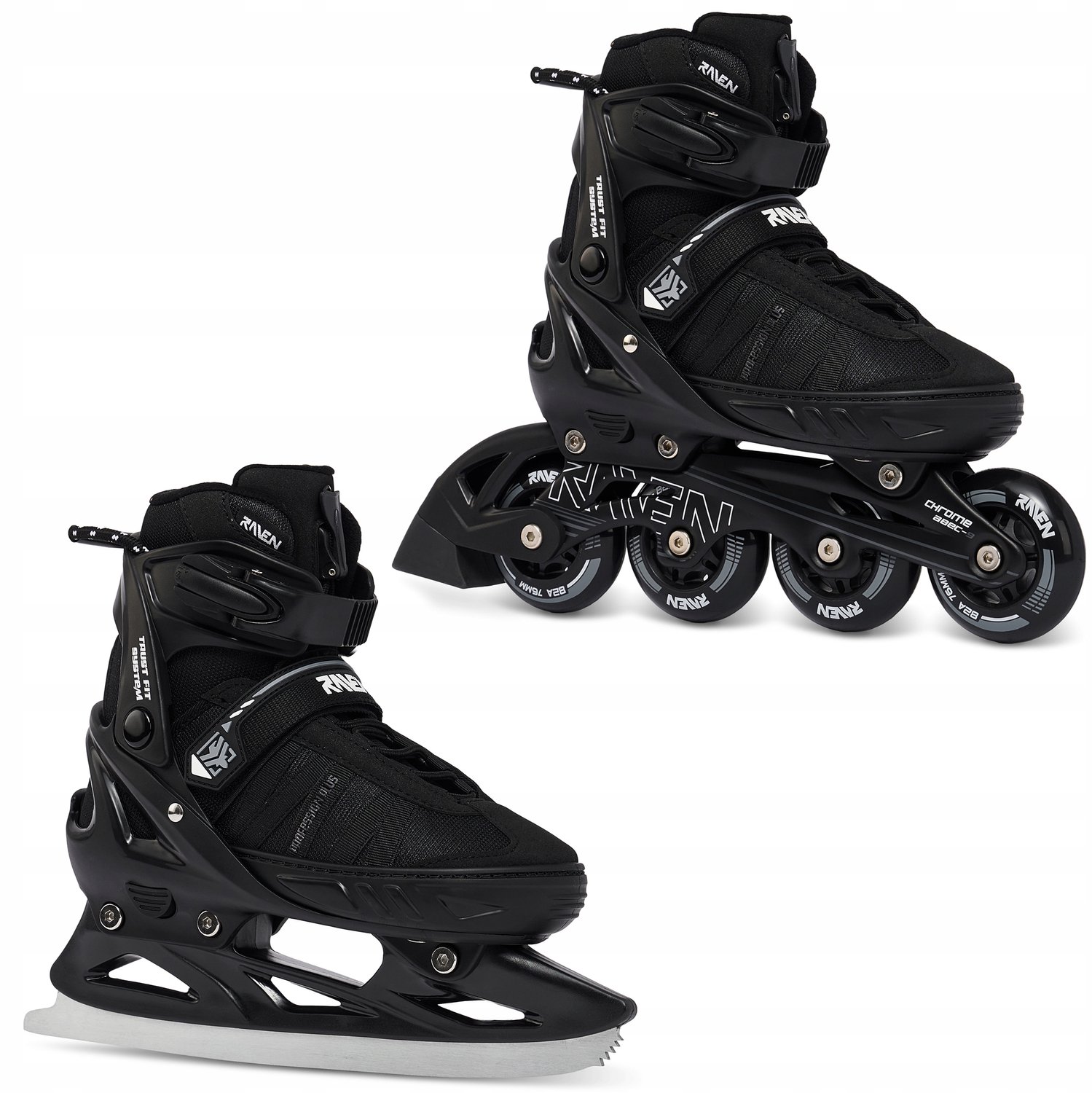Raven Profession PLUS 2-in-1 Inline Skates/Schaatsen 35-39