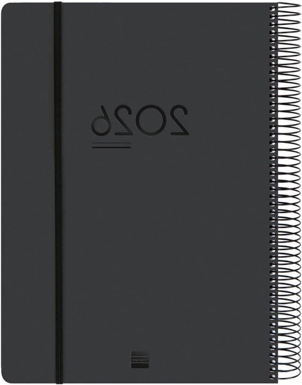 Agenda 16 maanden - Planner 2025 2026 - Dagelijkse planning - Meertalig en stickers - A4 formaat - Zwart