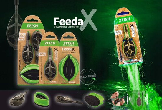 Merkloze Method Feeder Korv 40g Loodvrij voor Vissen — afbeelding 4