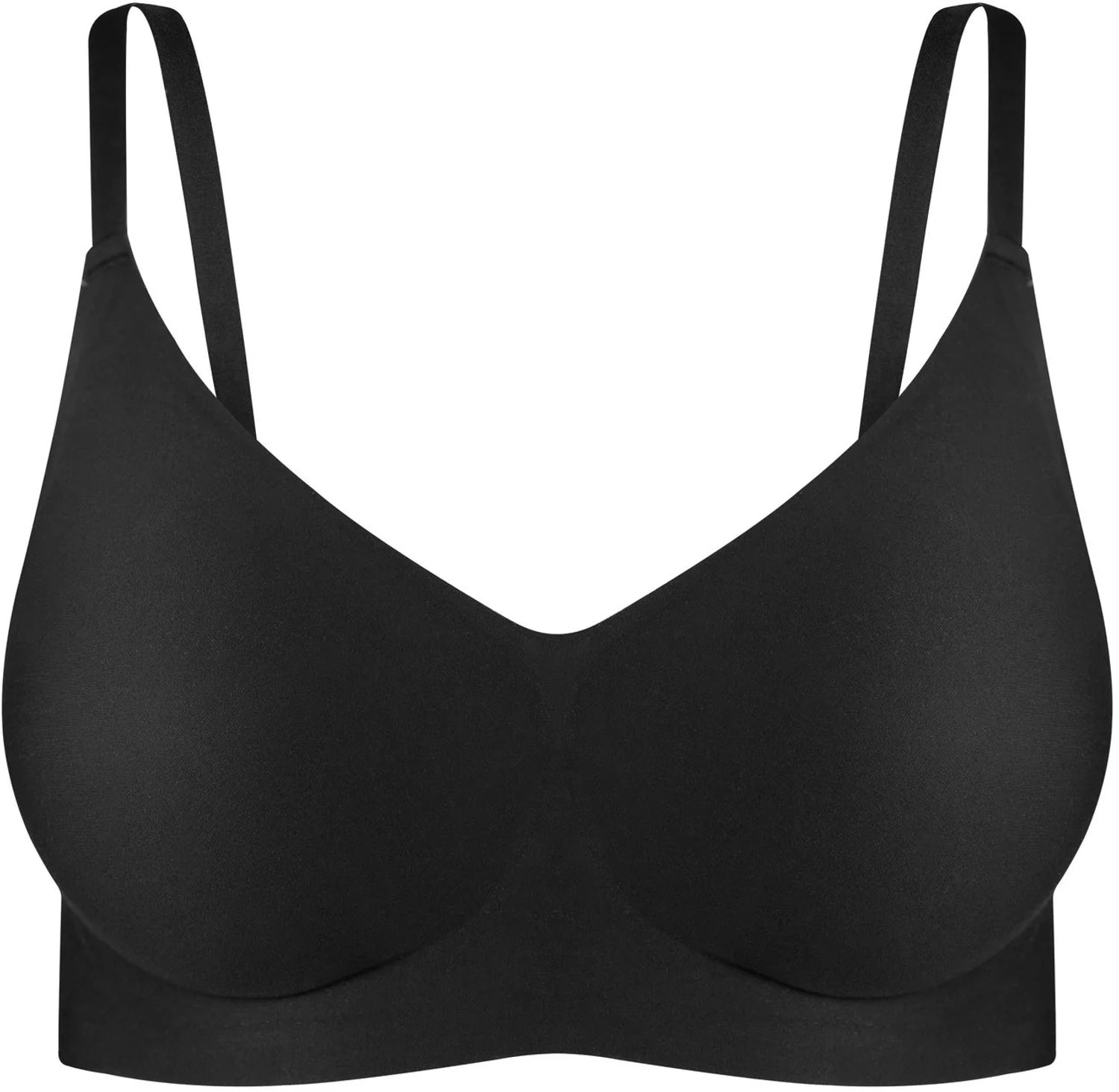 MAGIC Bodyfashion Magic Gloss Lage decollete - Diep uitgesneden hemd - Onderhemd met diepe hals - Singlet met diepe V-hals - licht corrigerend - Zwart /