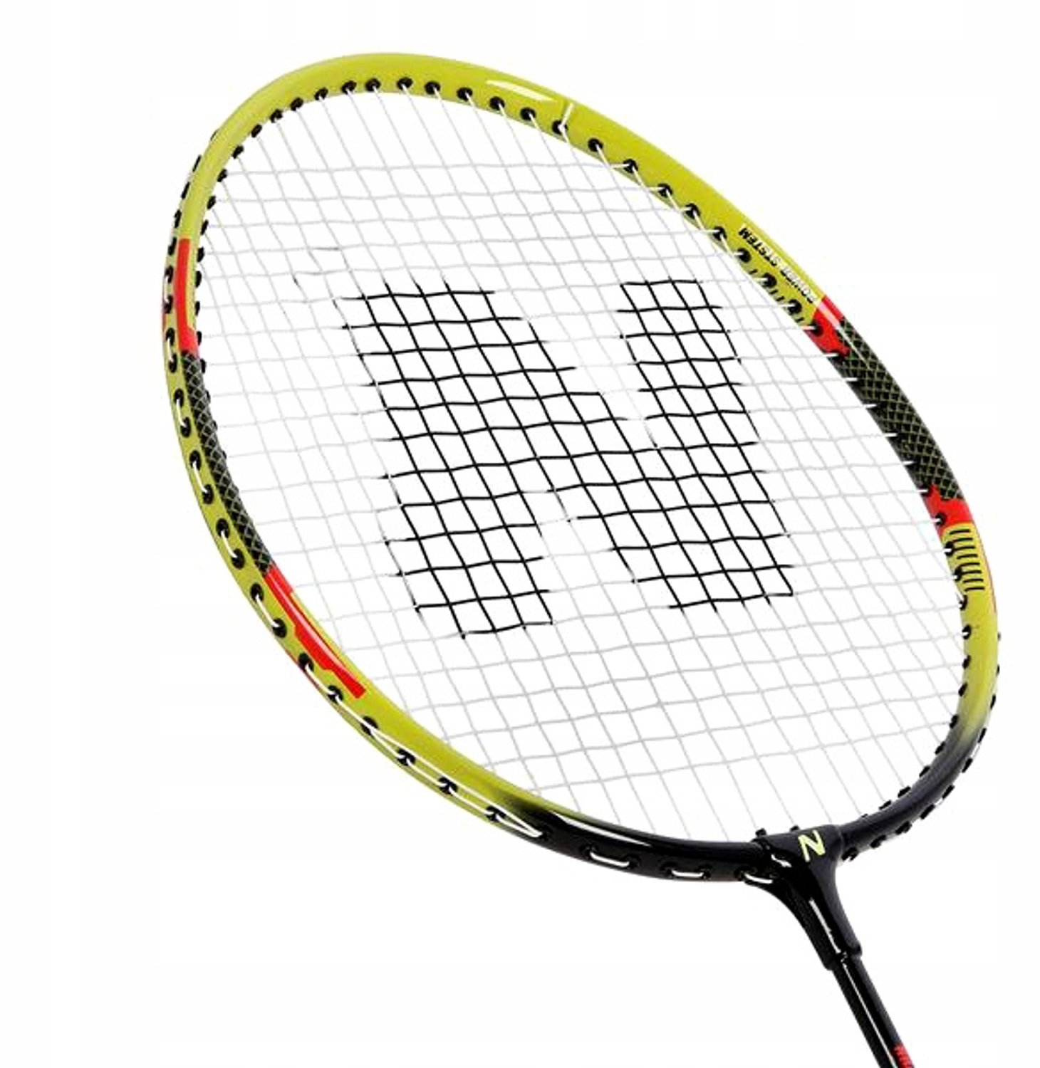 NILS Badminton Set: 2 Aluminium Racquets, Feather Shuttlecocks & Bag
