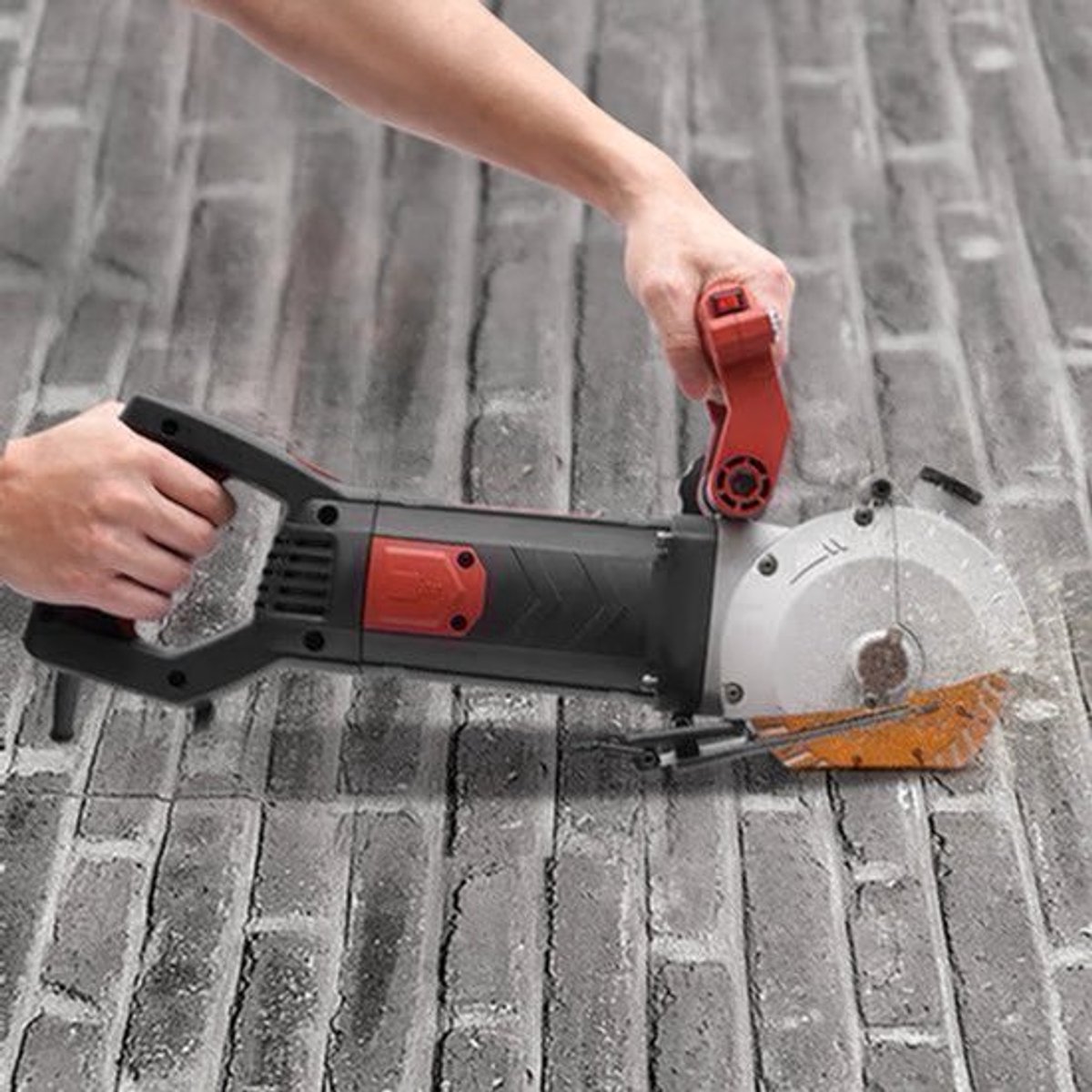 Groefzaag – Betonzaag – Muurzaag – Bouwzaag – 4800W Koperen Motor – Instelbare Zaagdiepte Tot 41 Mm