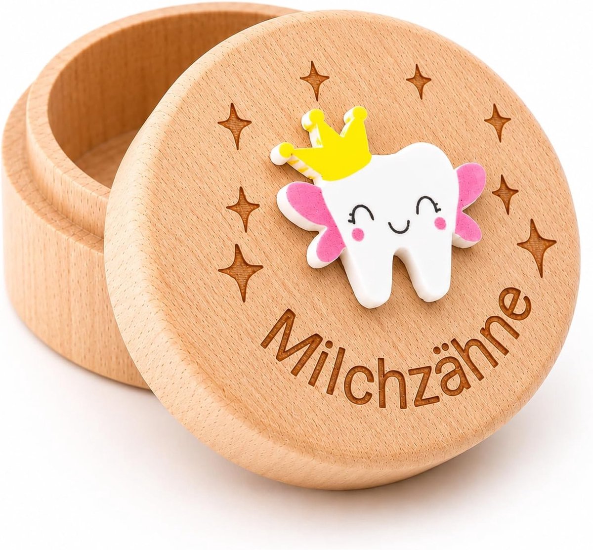 Melktanddoos voor het bewaren van melktanden, eerste tandjes en herinneringen aan kindertijd