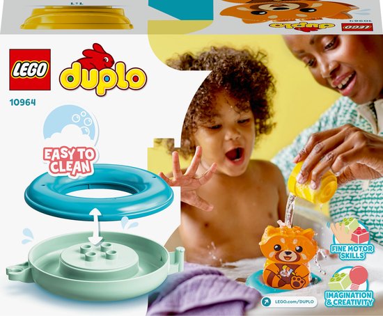 LEGO DUPLO Mijn eerste pret in bad: Drijvende Rode Panda - 10964 van Merkloos — afbeelding 3