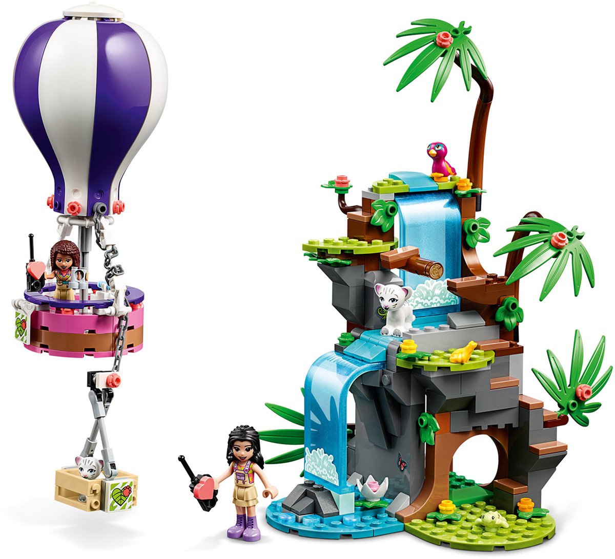 LEGO Friends Tijger reddingsactie met luchtballon in jungle 41423 — afbeelding 13