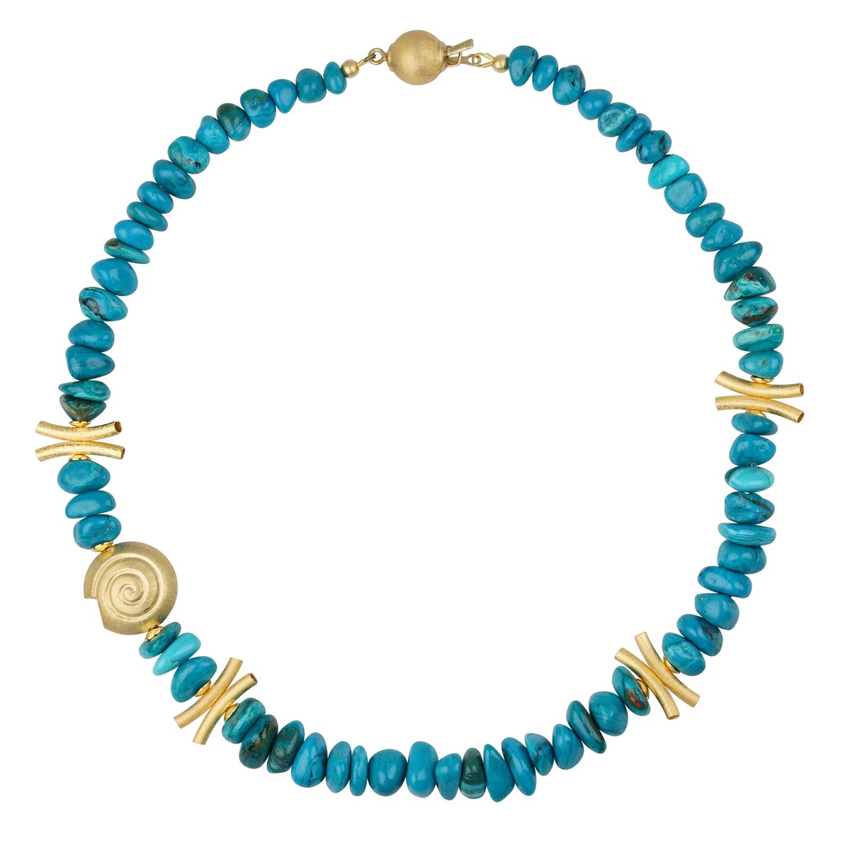 Cavill - Elegante zilveren ketting 925 sterling - Blauwe Atacama Opaal 215 ct - Handgemaakte opaal sieraden - Verguld - Dames ketting 48 cm